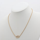Christian Dior Rhinestone Gold Necklace Costume Jewellery